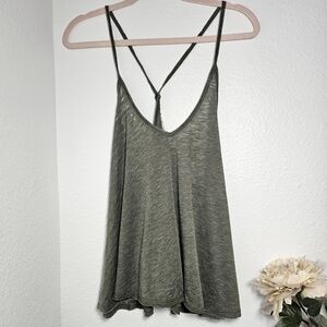 We the Free XS Green Tank top New With Tags Flowy Navy Green